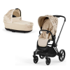 Cybex Priam 4.0 Simply Flowers Nude Beige Matt Black frame Детская Коляска 2in1