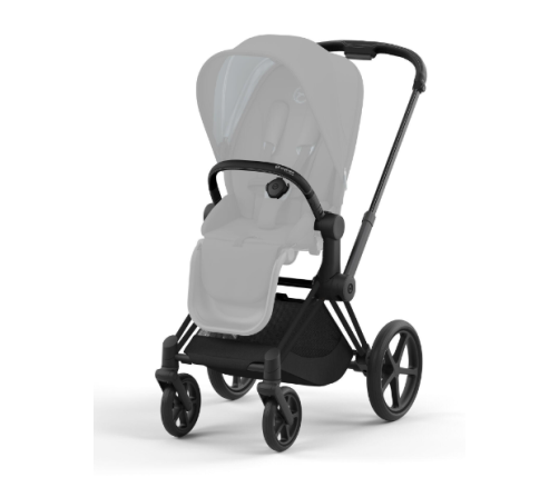 Cybex Priam 4.0 Simply Flowers Pale Blush Matt Black frame Bērnu Ratiņi 2in1