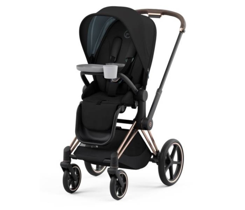 Cybex Priam 4.0 Soho Grey + Chrome black frame Pastaigu Ratiņi