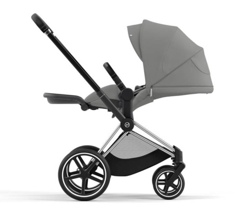 Cybex Priam 4.0 Soho Grey + Chrome black frame Pastaigu Ratiņi