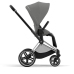 Cybex Priam 4.0 Soho Grey + Chrome black frame Pastaigu Ratiņi