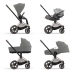 Cybex Priam 4.0 Soho Grey + Gold rose frame Pastaigu Ratiņi