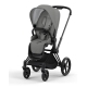 Cybex Priam 4.0 Soho Grey + Matt black frame Pastaigu Ratiņi