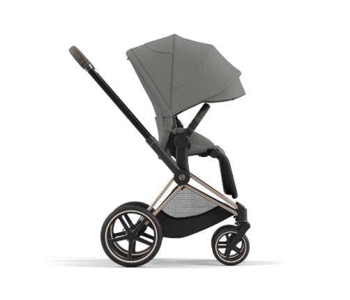 Cybex Priam 4.0 Soho Grey Rose Gold frame Bērnu Ratiņi 2in1