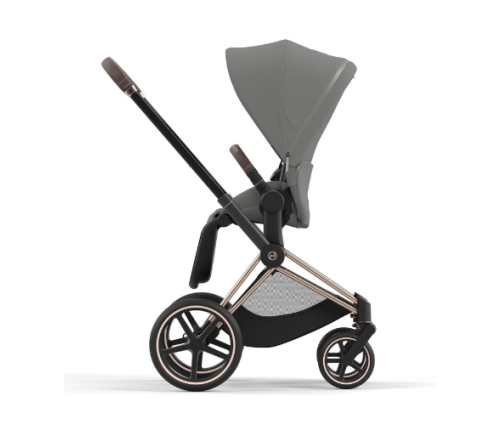 Cybex Priam 4.0 Soho Grey Rose Gold frame Bērnu Ratiņi 2in1