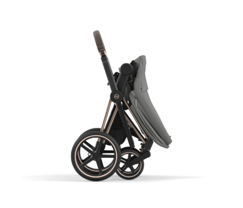 Cybex Priam 4.0 Soho Grey Rose Gold frame Bērnu Ratiņi 2in1