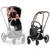 Cybex Priam 4.0 Spring Blossom Dark + Chrome brown frame Прогулочная Коляска