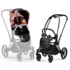 Cybex Priam 4.0 Spring Blossom Dark + Matt black frame Прогулочная Коляска