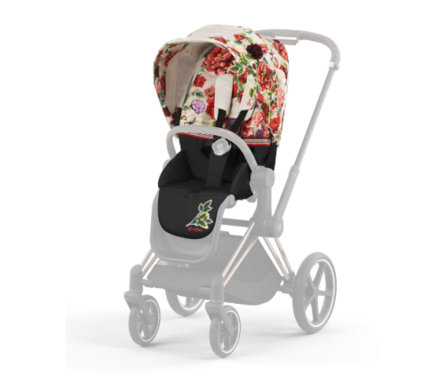 Cybex Priam 4.0 Spring Blossom Light Rose Gold frame Детская Коляска 2in1