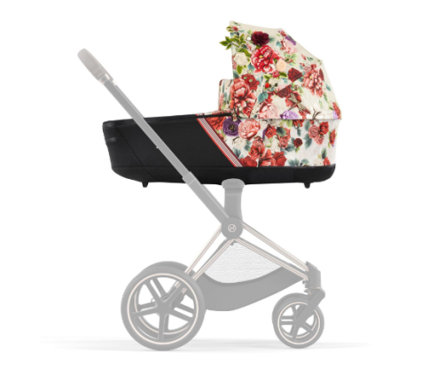 Cybex Priam 4.0 Spring Blossom Light Rose Gold frame Bērnu Ratiņi 2in1