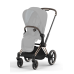 Cybex Priam 4.0 Spring Blossom Light Rose Gold frame Bērnu Ratiņi 2in1