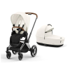 Cybex Priam 4.0 Off White Chrome Brown frame Детская Коляска 2in1