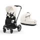 Cybex Priam 4.0 Off White Matt Black frame Bērnu Ratiņi 2in1