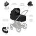 Cybex Priam Lux Spring Blossom Dark Люлька для коляски