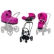 Cybex Priam Fancy Pink Matt black frame Bērnu Ratiņi 3in1