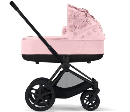 Cybex Priam Pale Blush Simply Flowers + Matt black frame Kulbu Rati