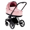 Cybex Priam Pale Blush Simply Flowers + Matt black frame Коляска с Люлькой