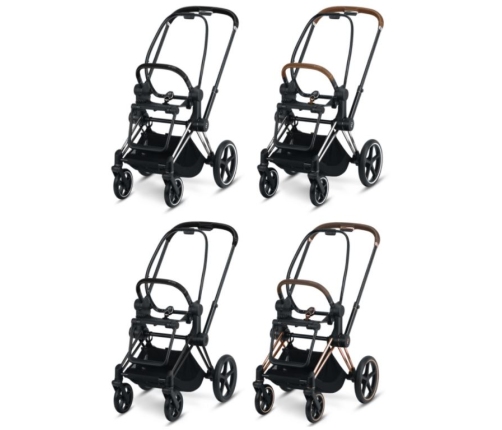 Cybex Priam Spring Blossom Light + Matt black frame Kulbu Rati