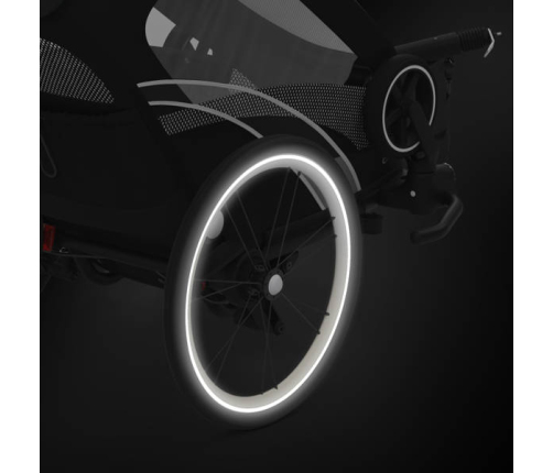 Cybex Zeno Bike All Black Спортивная Коляска для бега Лыж - Велосипедный прицеп 4in1