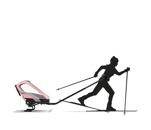 Cybex Zeno Silver Pink Pastaigu bloks