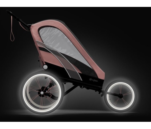 Cybex Zeno Silver Pink Pastaigu bloks