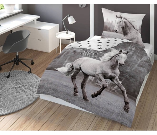 Detexpol Beautiful Horse gultas veļas komplekts no 2 daļām 160x200