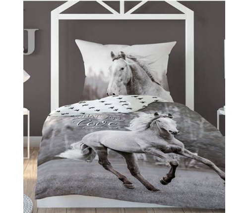 Detexpol Beautiful Horse gultas veļas komplekts no 2 daļām 160x200