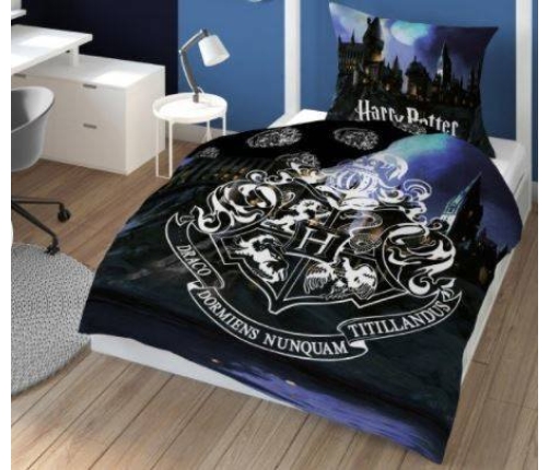 Detexpol Harry Potter Blue Gultas veļas komplekts no 2 daļām 140x200