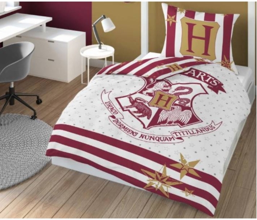 Detexpol Harry Potter white Gultas veļas komplekts no 2 daļām 140x200