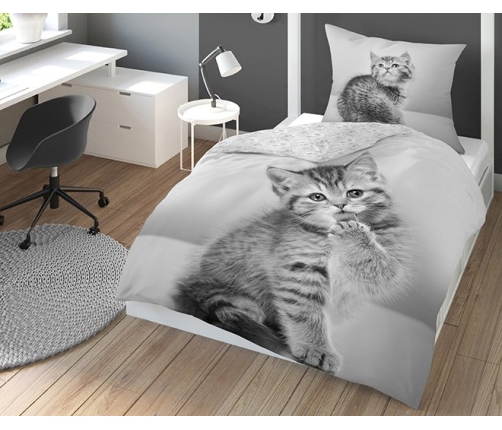 Detexpol Sweet Kitty gultas veļas komplekts no 2 daļām 160x200