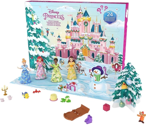 Disney Princess Advent Calendar + 16 surprises HLX06 Рождественский Календарь + 4 Куклы