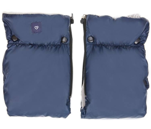 Divdaļīgie ratu cimdi Zaffiro Plush Pastel Navy Blue