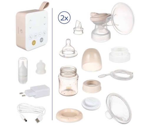 Dubultais elektriskais piena pumpis Deguna aspirators 2in1 Canpol Babies ExpressCare 12/212