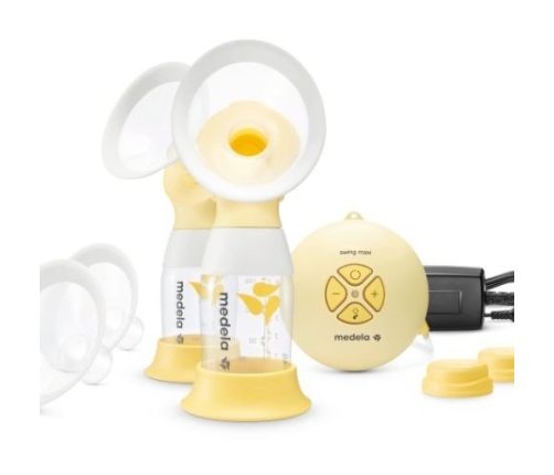 Двойной электрический молокоотсос Medela Swing Maxi Flex + крем для сосков Purelan Lanolin