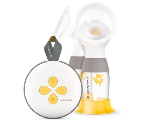 Двойной электрический молокоотсос Medela Swing Maxi RD + крем для сосков Purelan Lanolin