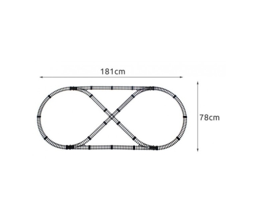 Электрическая железная дорога с аксессуарами 7 м 8239