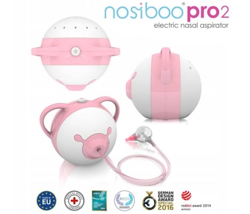 Электрический назальный аспиратор Nosiboo PRO 2 Pink