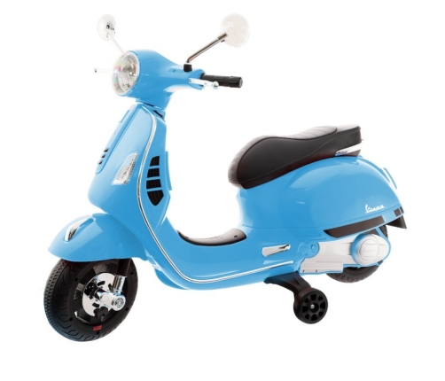 Детский скутер с аккумулятором Vespa 801 Blue