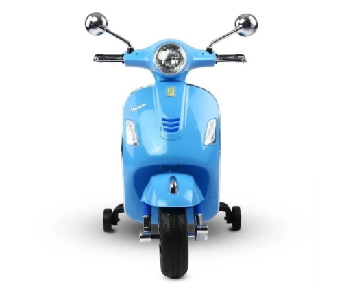 Детский скутер с аккумулятором Vespa 801 Blue