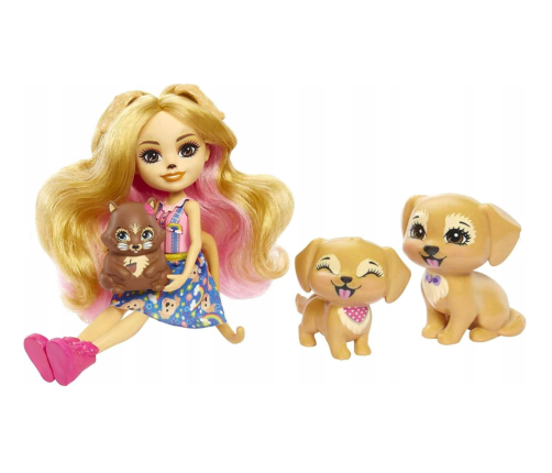 Enchantimals Gerika Golden Retriever & Family Lelle HHB85