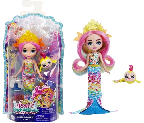 Enchantimals Rainey Radia Rainbow Fish&Flo Кукла русалка HCF68