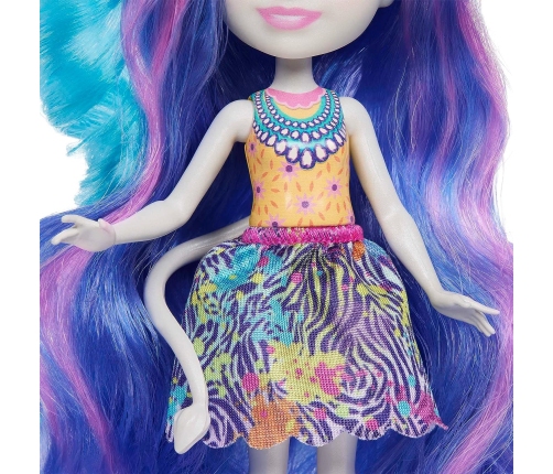 Mattel Enchantimals Glam Party Zemirah Zebra Grainy HNV28 + 5 Accessories HNV28 Кукла с животными