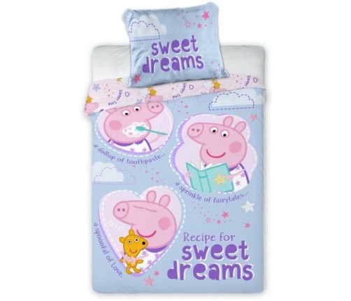 Faro Peppa Pig 2 Bērnu gultas veļa komplekts no 2 daļām 100x135