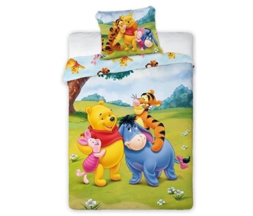 Faro Winnie the Pooh Bērnu gultas veļa komplekts no 2 daļām 100x135 + sega un spilvens