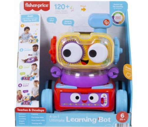 Fisher Price 4in1 Learning Bot-Euro-Emerging Markets Robots HHJ42