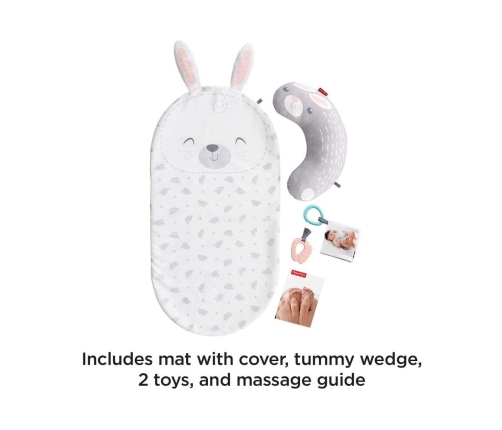 Fisher Price Baby Bunny Massage Set GJD32 Rotaļu paklājiņš