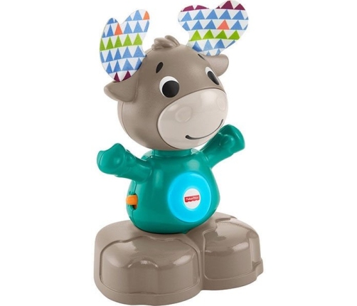 Fisher Price Bobble head Moose GXR03 Interaktīva rotaļlieta Alnis (latv. val.)