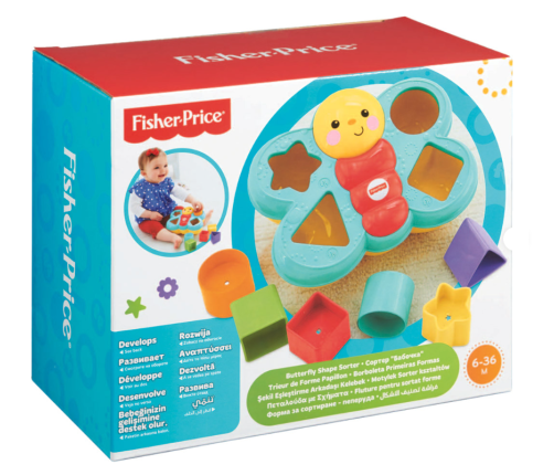 Fisher Price figūru šķirotājs / sorteris Butterfly CDC22