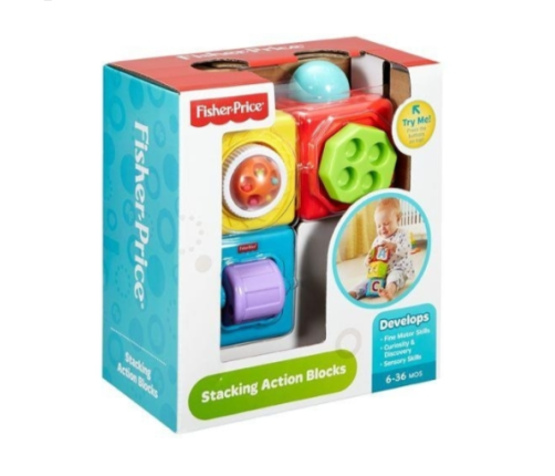 Fisher Price Cортер с разными формами Stacking Action Blocks DHW15