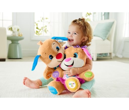 Fisher Price Laugh & Learn Smart Stages NEW Sis FPP81 Gudrā kucēna māsiņa (kriev. val.)